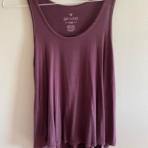 American Eagle Soft & Sexy Pleated Tank Top